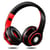 Casque Audio Bluetooth Sans Fil Avec Radio FM Et Carte TF 16G 10h Autonomie Rouge YONIS