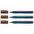 Lot de 3 marqueurs permanents pointe ogive 1-3 mm - SCHNEIDER - Maxx 130 - Brun