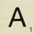Grande lettre en bois façon scrabble 10 cm Lettre A