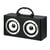 Enceinte Bluetooth Sans Fil Portable Puissance 10W Bois Autonomie 3-6 Heures Noir YONIS