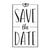 Tampon "Save the Date", 5x8cm