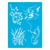 Pochoir plastique souple réutilisable 18,5 x 14,5 cm Fabrika Decoru PECHE JONC 360