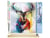 Peinture par Numéro Figured'Art - Portrait de Cerf coloré - Kit de Loisir Créatif DIY Numéro d'Art Complet - 40x50cm toile roulée + châssis en bois à monter