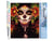 Peinture par Numéro Figured'Art - Visage et Fleurs - Kit de Loisir Créatif DIY Numéro d'Art Complet - 40x50cm sans châssis en bois