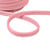 Double cordon chevrons 10mm vieux rose au mètre