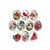 10 cabochons ovale en verre assorties 18 x 25 mm OISEAU HIVER