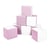 Lot cubes XXL mousse 8 pcs blanc, rose (pastel)