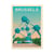 Affiche 30x40 cm - Brussels - Olahoop Travel Posters