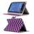 Housse Universelle Tablette Tactile 7 Pouces Violet À Pois Blancs Rabat Pression YONIS