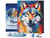 Diamond Painting Broderie Diamant Figured’Art 40x50cm toile tendue sur châssis en bois - diamants carrés - Loup Coloré Abstrait