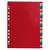 Intercalaires imprimés numériques PP couleurs 31 positions - A4 - Couleurs assorties - x 20 - Exacompta