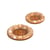Lot de 6 boutons rond plastique recyclé 4 trous beige antilope