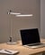Lampe de Bureau LED Argentée Multifonctionnelle Bras Réglable et Pivotant Variateur Mode CCT