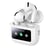 Remax Écouteurs Sans Fil ANC Bluetooth 5.4 avec Boîtier Tactile LCD Rechargeable USB-C Blanc