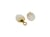 1 Petite breloque forme ovale 14*8mm Quartz rose et attache dorée