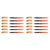 Lot de 12 surligneurs effaçables pointe biseautée 3,8 mm - PILOT - FRIXION Light - Orange