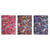 Tissu adhésif coupons fleurs F 15x20 cm 3 pièces