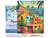 Peinture par Numéro Figured'Art avec Cadre - Ville côtière marocaine - Kit de Loisir Créatif DIY Numéro d'Art Complet - 40x50cm toile tendue sur châssis