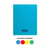 Cahier - 17x22cm - Grands carreaux - 96pages - Polypro - Couleurs assorties