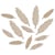 Plumes en bois naturel, 7+4cm assortis, 12 pces