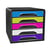 Bloc de classement 5 tiroirs standards Smoove Noir et multicolore vif - CEP