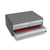 Module organisateur bureau Support d'écran 2 petits + 1 grand tiroirs MoovUp Gris - CEP