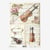 1 feuille de papier de riz 21 x 29,7 cm Itd Collection PARTITION ROSE VIOLON 374