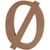 Lettre, Ø, H : 13 cm, ép. 2 cm, 1 pièce