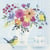 Lot de 4 serviettes en papier découpage collage 33 cm POT DE FLEURS OISEAU O 437
