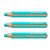 Lot 3 crayons de couleur STABILO Woody 3 en 1 - Cyan - Extra large