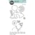 Gabarit de découpe pour machine Sizzix - Lot de 4 matrices Framelits avec tampons Thankful Bicycle