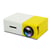 Videoprojecteur LED Portable Mini Home Theater Avec Télécommande 400 Lumens Jaune YONIS