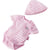 Body rose et blanc avec bonnet baby born - habit poupee 43 cm - zapf creation (02)