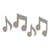 Tampon bois notes de musique