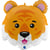 Ballon Géant Tête de Tigre - 71 cm