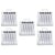 Lot de 5 tubes 12 ml - Peinture gouache PRIMO - Argent 910 - Fine