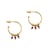 Boucles d'oreilles Karia en pierres Grenat - Sloya