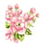 LUC - Kit canevas Fleurs roses 25x30cm