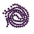 Fil de 95 perles ronde de verre transparent mat givré 8 mm fabrication bijoux VIOLET