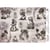 Feuille papier calque, papier velin scrapbooking Fabrika Decoru 30 x 42 cm PERSONNAGE RETRO 263