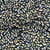 Tissu jersey Milano maille lourde Ponte di Roma Fleuris sur fond Bleu marine
