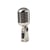 Alecto Microphone Dynamique Filaire avec Câble XLR /  Étui au Style Rétro Argent