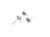 2 Paires boucles d'oreilles puce boule avec boucle 11*8mm argenté