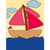 LUC - Kit canevas enfant Voilier 20x25cm