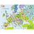 Puzzle la carte de l'europe illustree - 150 pieces - collection geographie- nathan - 868353