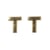 Lettres en cire - T - , or, 9mm, 2 pces