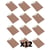 Lot de 12 porte-blocs Rigide Clipboard Marron
