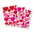 MégaCréa DIY - Gommettes coeurs unis de 0,8 à 3,9 cm 88 pièces