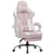 Chaise de gaming ergonomique GTPLAYER - Tissu - GT800A - Rose - 50x50x125 cm