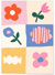 Affiche Abstract flowers | A3 : 29,7x42cm